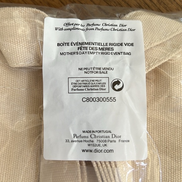 NWT Dior Beaute Tote Bag Shopping Bag Flowers Canvas Bag Authentic Sealed - Picture 4 of 4